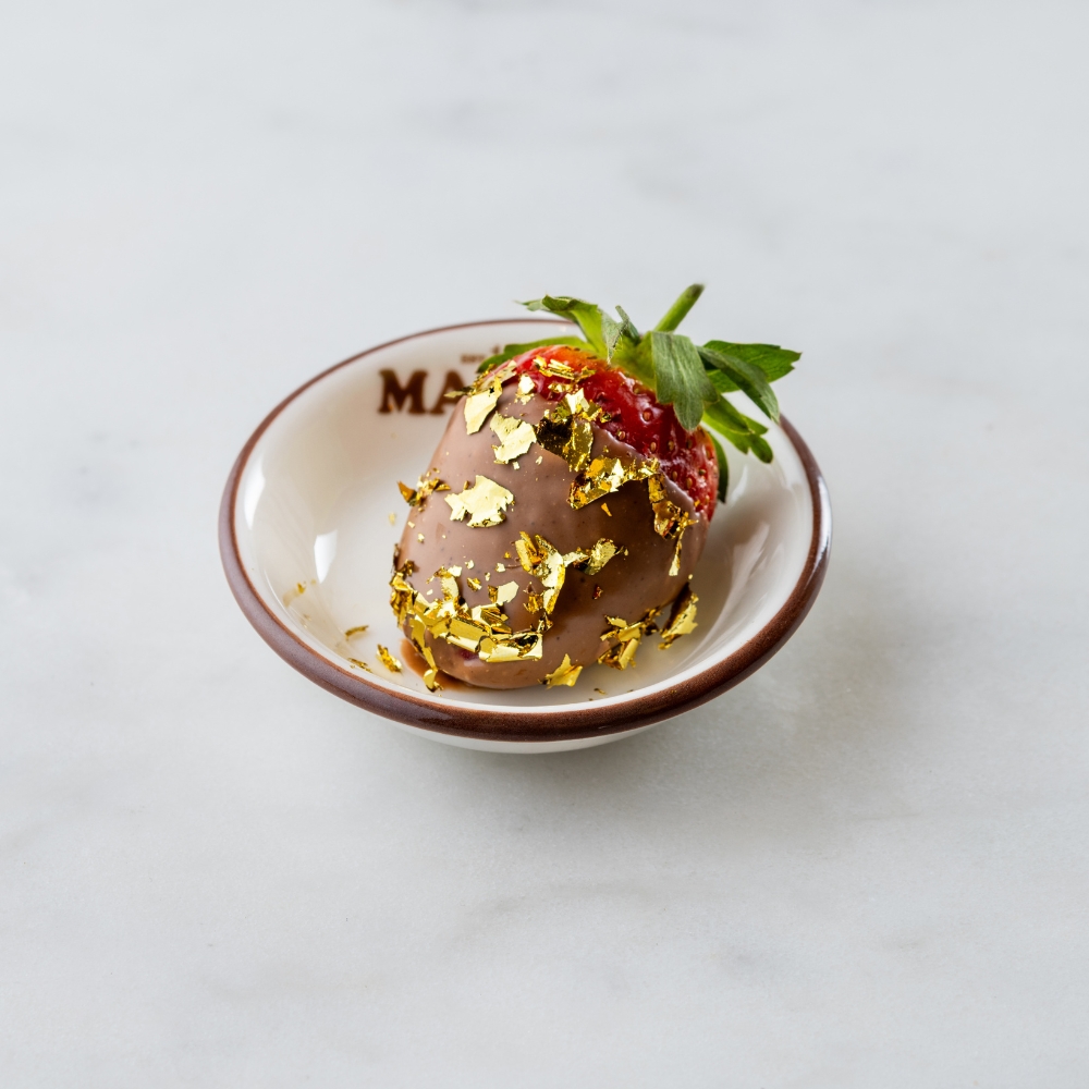 Chocolate Dipped Gold Strawberries